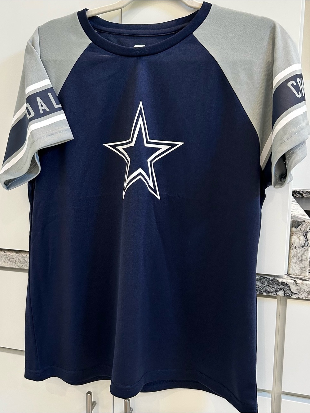 NFL Woman’s Navy and Gray Dallas Short-Sleeve Tee
